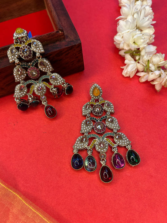 Angoori Multicolour Traditional Earring