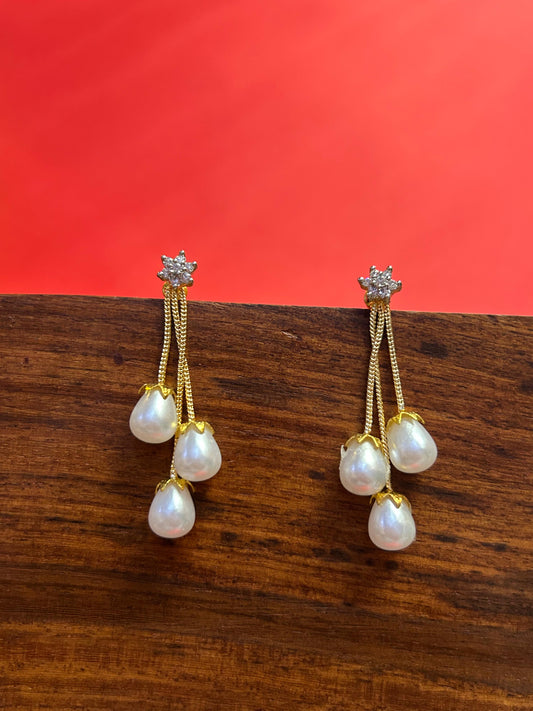 Pearl Drop Traditional Earring
