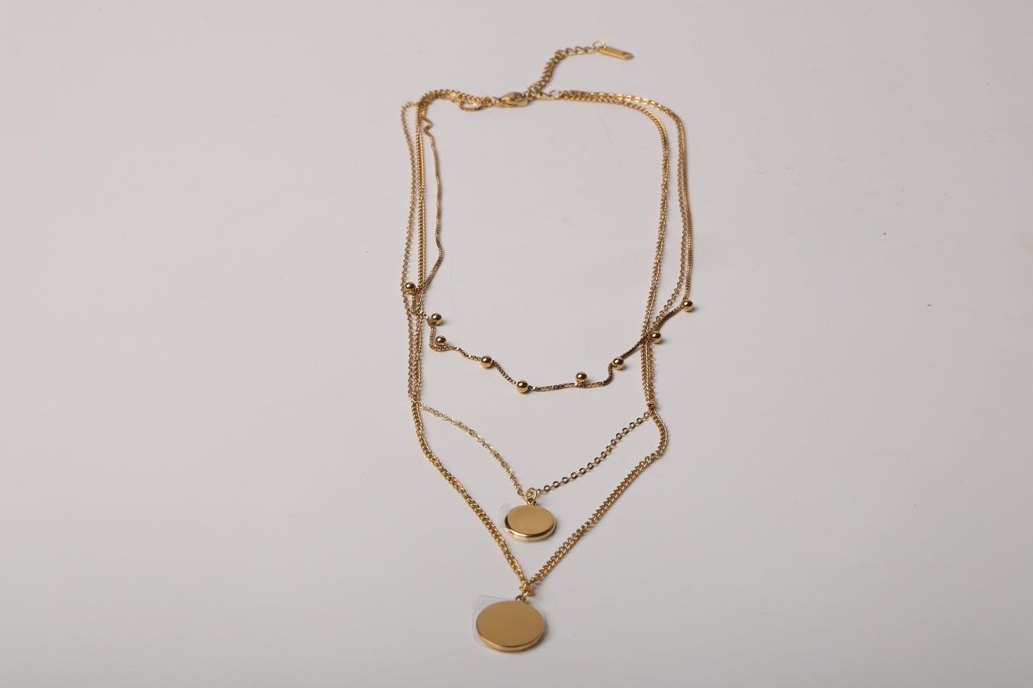 Round Belle Three Layer Necklace