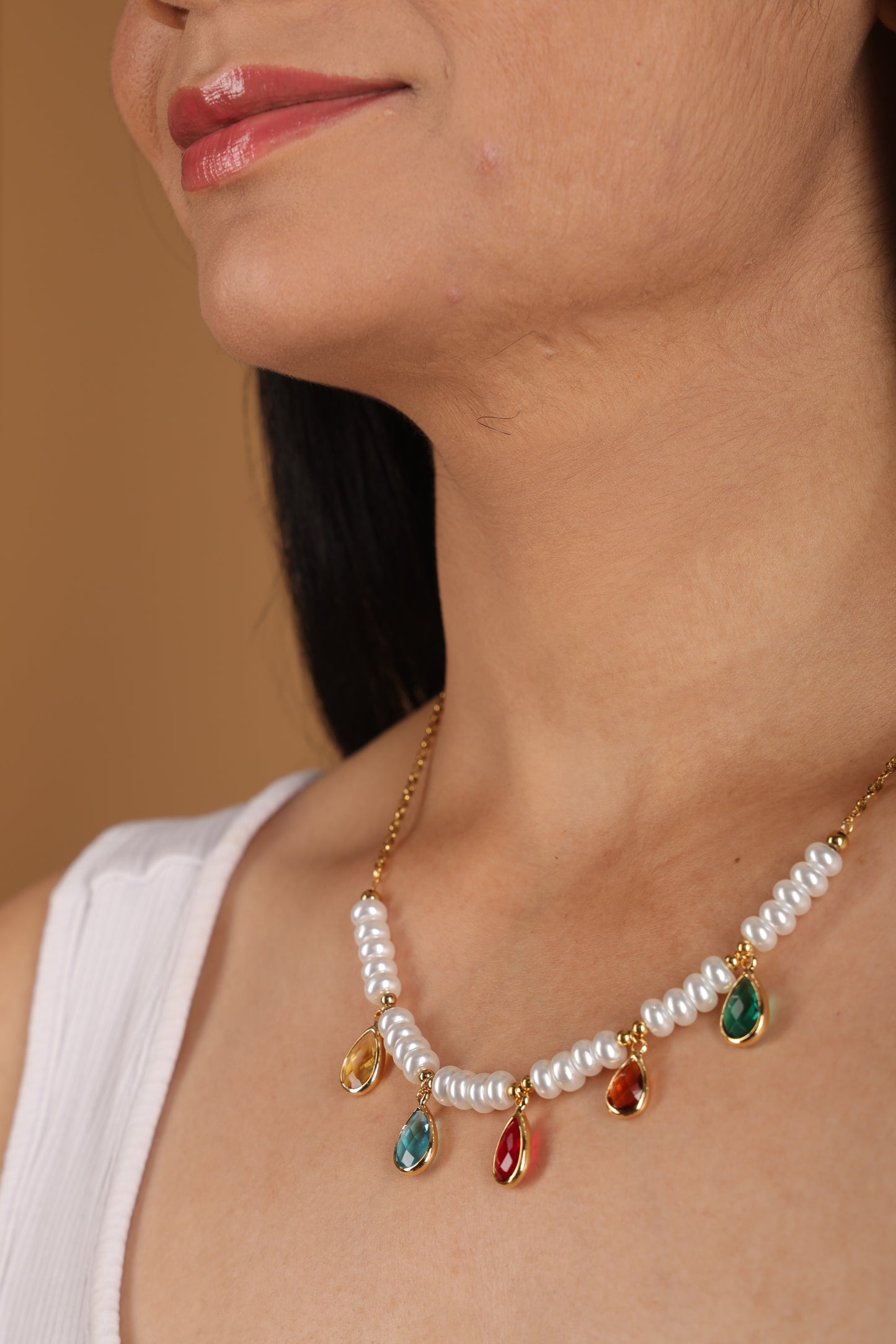 Multi Stone Necklace