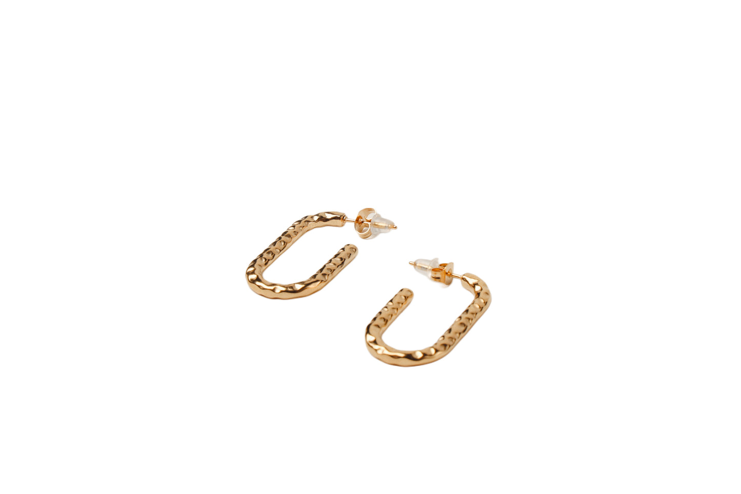 Textured Hoops Earring