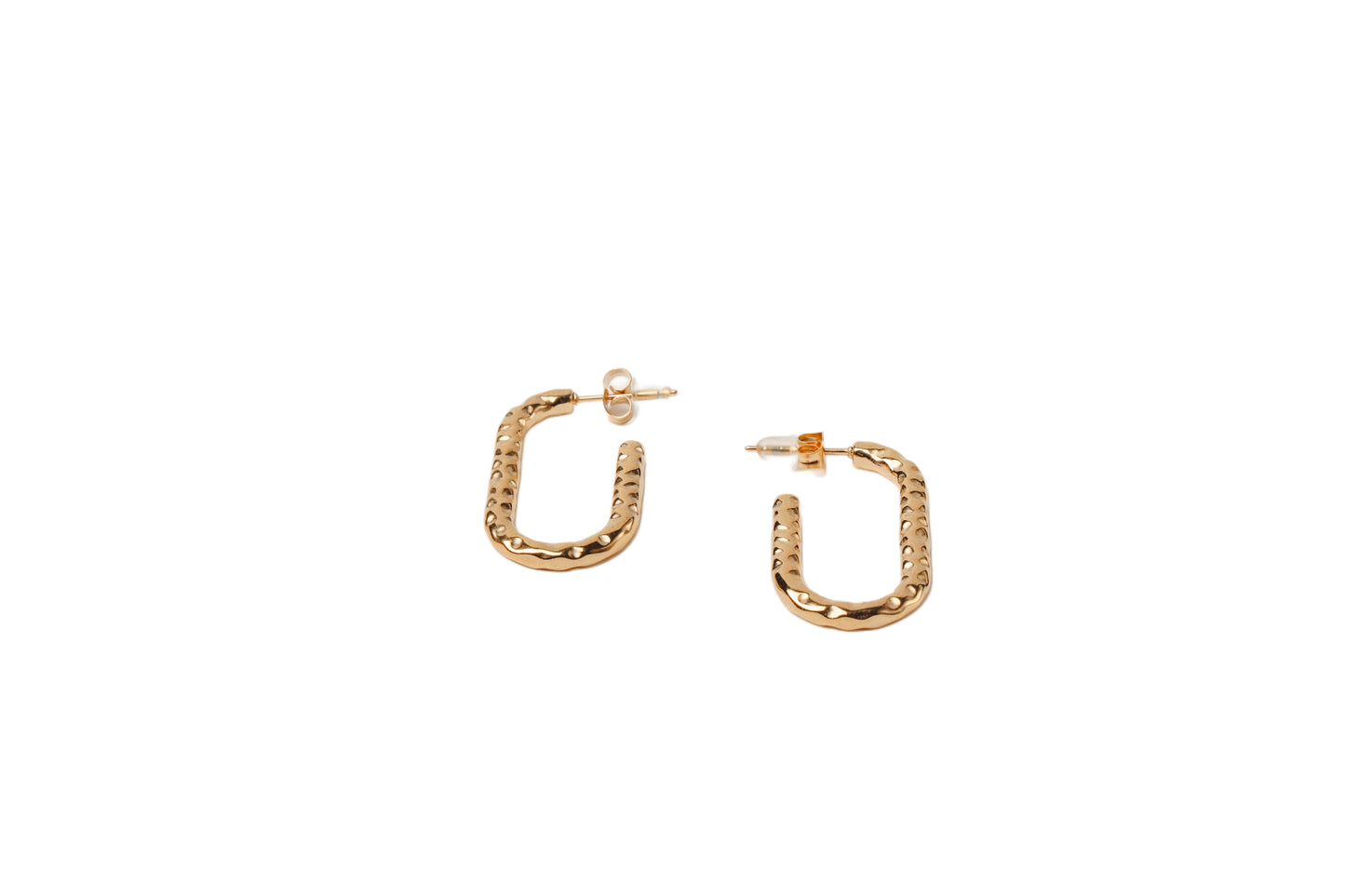 Textured Hoops Earring