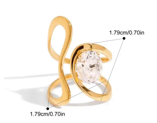 Modern Diamond Ring