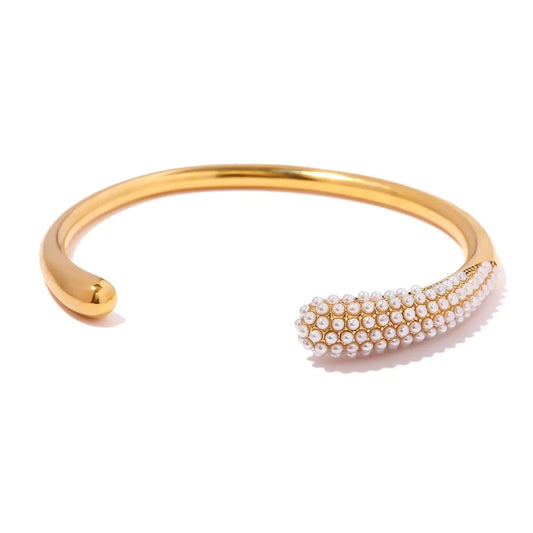 Pearl Studded Cuff Bracelet