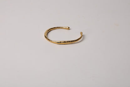 Gold Textured Cuff Bracelet
