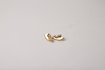 Hammered Gold Earrings