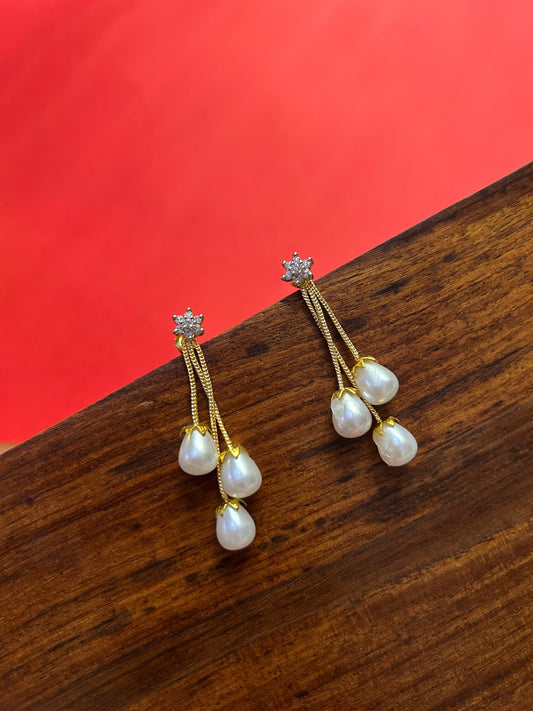 Pearl Drop Traditional Earring
