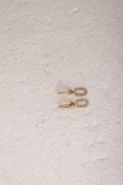 Interlock Stone Dazzle Earrings
