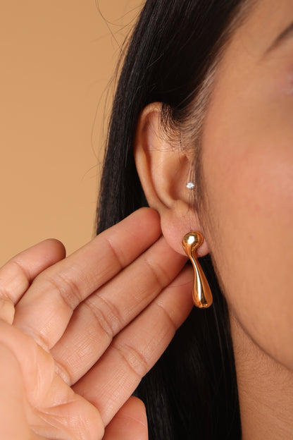 Long Gold Drop Earring