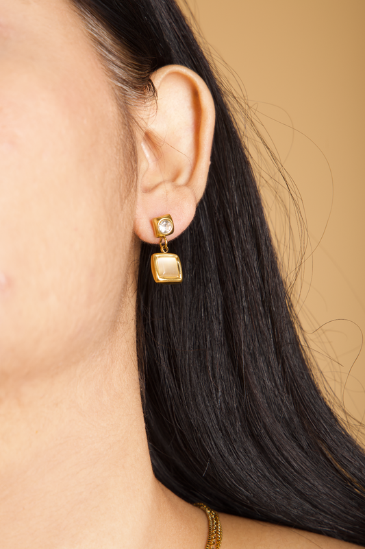 Stone Drop Earring