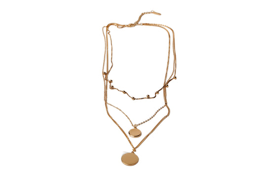 Round Belle Three Layer Necklace