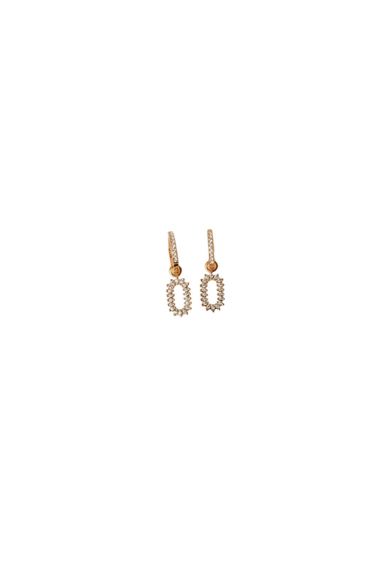 Interlock Stone Dazzle Earrings