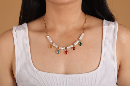 Multi Stone Necklace